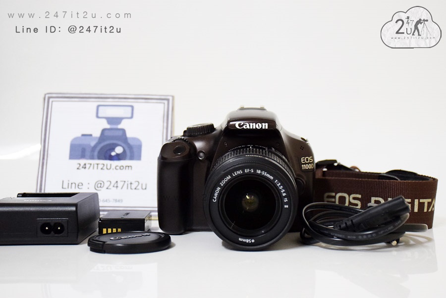 กล้อง Canon 1100D พร้อมเลนส์ 18-55mm is ii สีน้ำตาล
