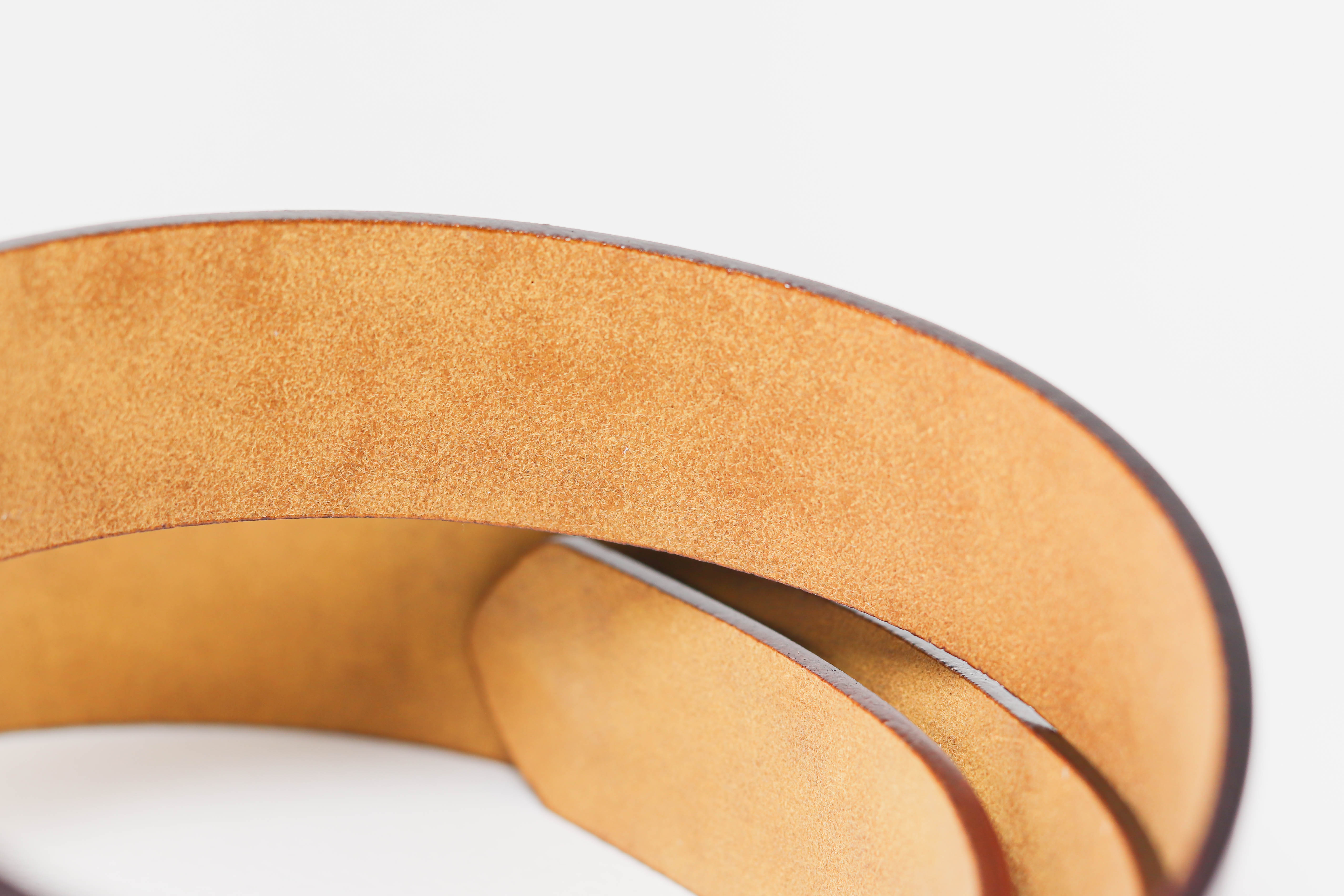 เข็มขัดหนังแท้แฟชั่น หัวเข็มขัดรูปหัวใจน่ารักมาก