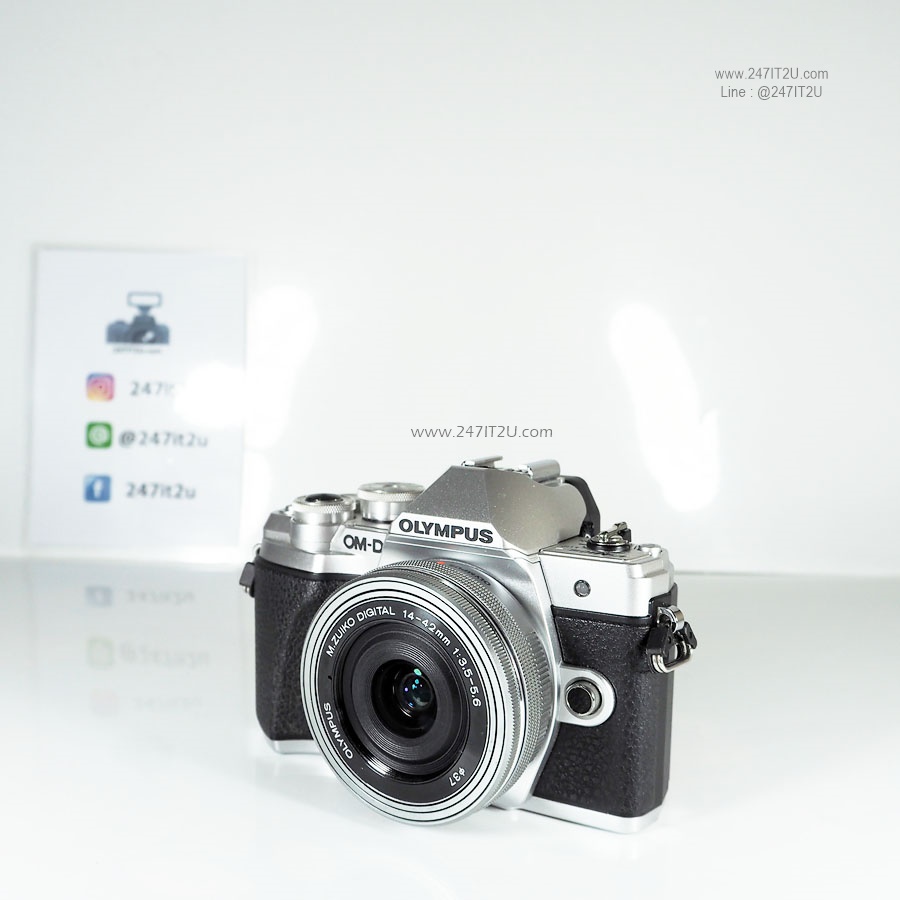 กล้อง Olympus OM-D E-M10 Mark III +เลนส์14-42mm ยกกล่อง Silver