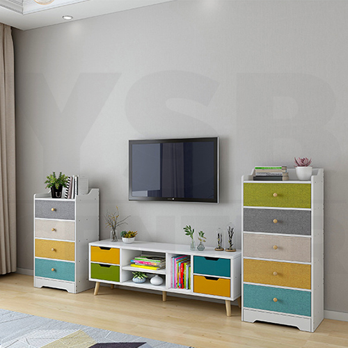 ตู้วางของ ตู้ลิ้นชักวางของ ตู้ไม้ ตู้อเนกประสงค์ แบบ 2 ชั้น ขนาด 30 x 38 X 51 CM.