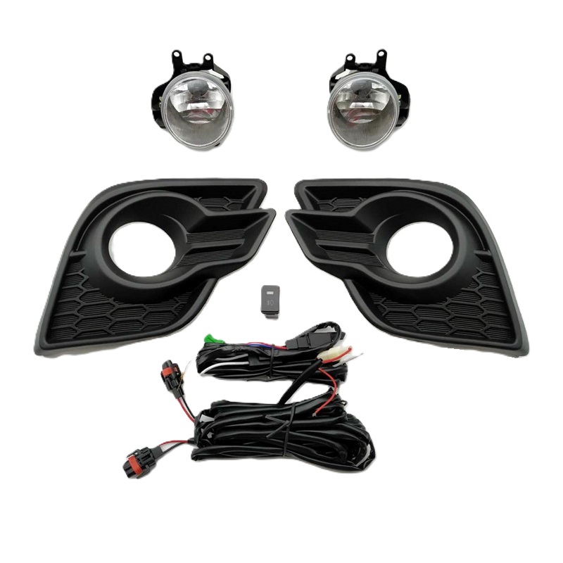 ไฟตัดหมอก/ไฟสปอร์ตไลท์ TOYOTA REVO(รีโว่) ฝาครอบดำ โฉมปี2017-2018 (ครบชุด) (รับประกัน 6เดือน) (TY837B)