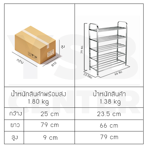 ชั้นวางรองเท้าสแตนเลส201 ชั้นวางอเนกประสงค์ ชั้นวางสแตนเลสท่อแบบเหลี่ยม