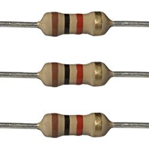 Resistors 1K Ohm 1/4W 5% Carbon Film