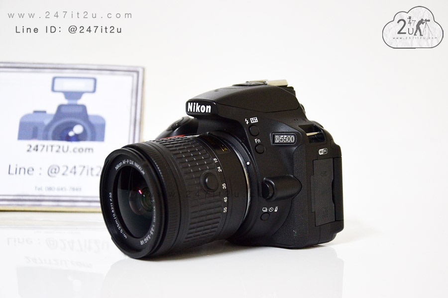 Nikon D5500 +เลนส์ 18-55 mm f3.5-5.6G อุปกรณ์ยกกล่อง