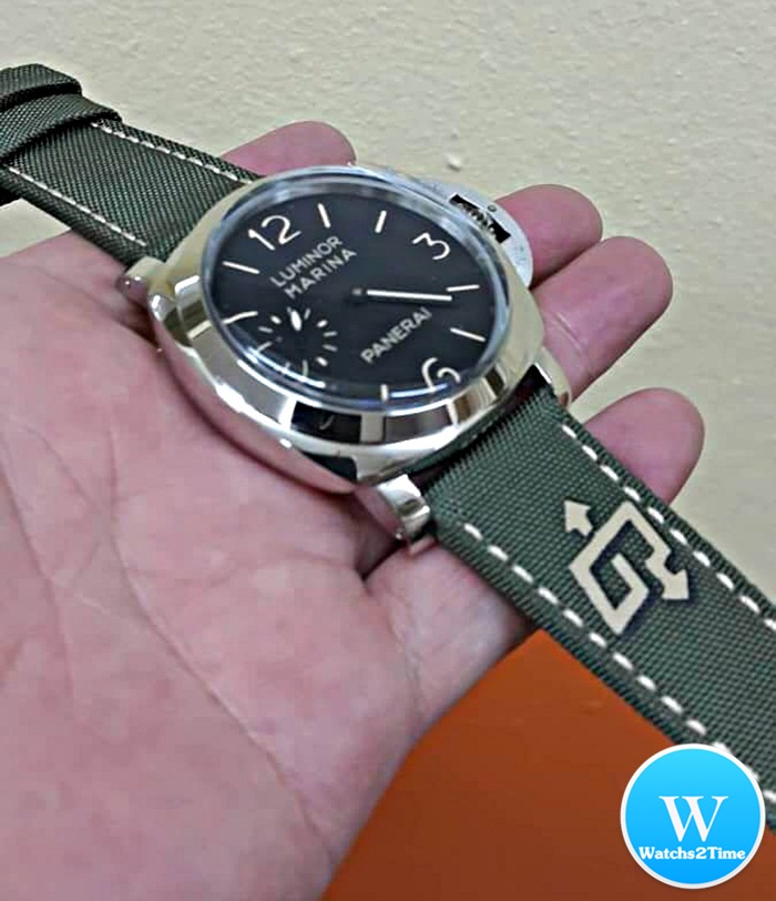 นาฬิกา Panerai รุ่น Luminor Marina สีเงิน หน้าปัดสีดำ 44 mm. รุ่นคลาสสิค