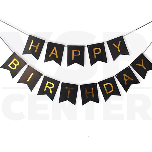 ชุดอุปกรณ์ตกแต่งงานปาร์ตี้ ธีมดำ - ทอง อุปกรณ์งานปาร์ตี้ รุ่น B1S61-HC-G