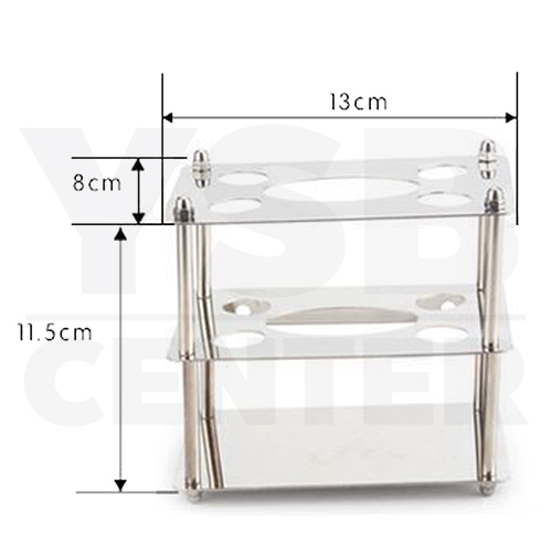 CASSA ที่ใส่แปรงสีฟัน ยาสีฟัน แสตนเลส ทรงสี่เหลี่ยม รุ่นC1M063-SS201-F01A