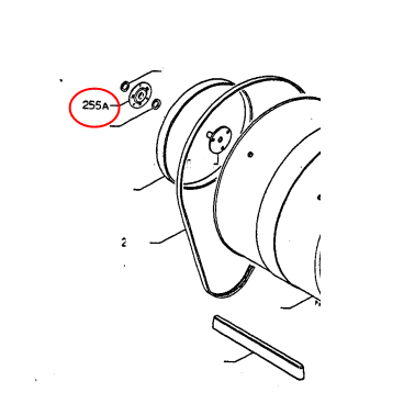 เบ้าลูกปืนสำหรับเครื่องอบผ้า Electrolux รุ่น EDE405M