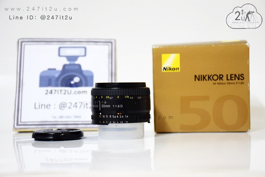เลนส์ Nikon 50 mm f1.8D สีดำ
