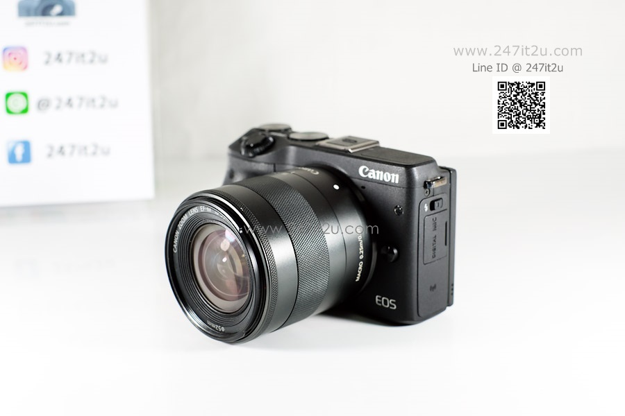 Canon EOS M3 พร้อมเลนส์ 18-55mm IS STM สีดำ