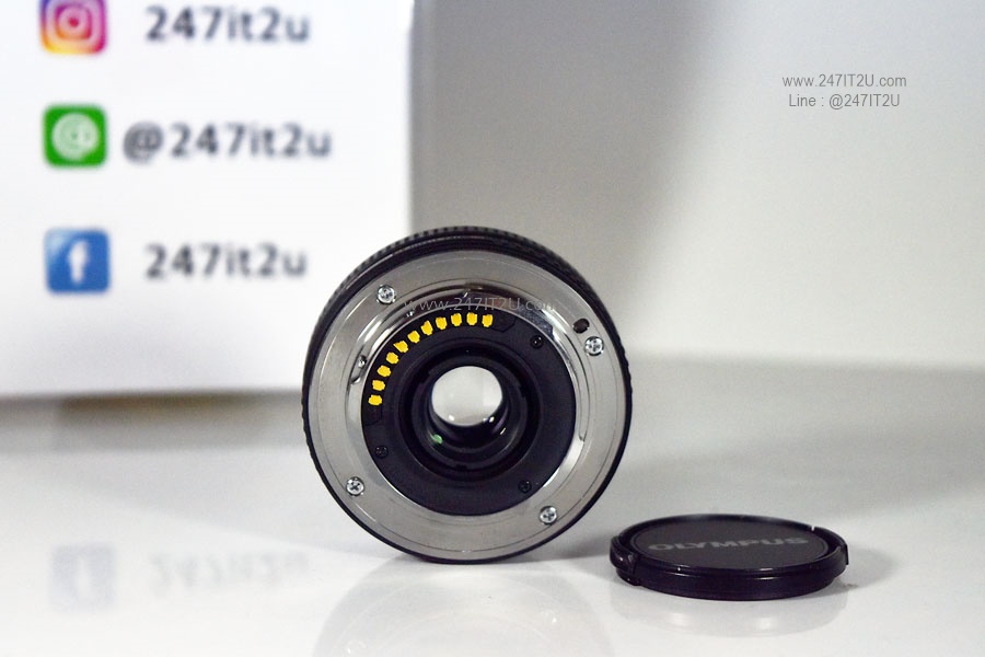 เลนส์ olympus 17mm f2.8 สีดำ ยกกล่อง อปกศ.
