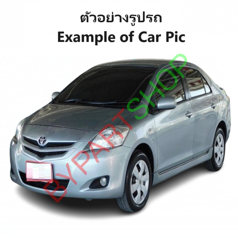 กระจกมองข้าง TOYOTA VIOS(วีออส) Gen2 รุ่นปรับไฟฟ้า+พับไฟฟ้า 5สาย สีดำ(งานไม่ทำสี) ปี2007-2012 -ราคาต่อข้าง-