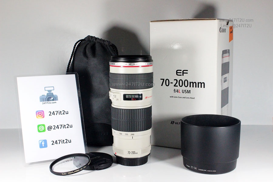 เลนส์ Canon 70-200 f4L USM ครบกล่อง