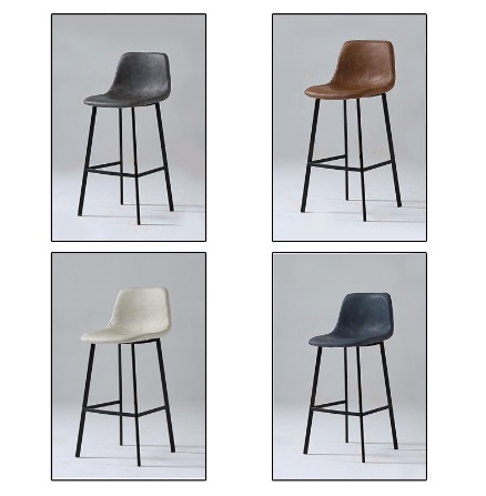 เก้าอี้บาร์ เก้าอี้ทรงสูง เก้าอี้เคาน์เตอร์บาร์ เฟอร์นิเจอร์แต่งบ้าน เบาะหนัง PU YL154 - YL157