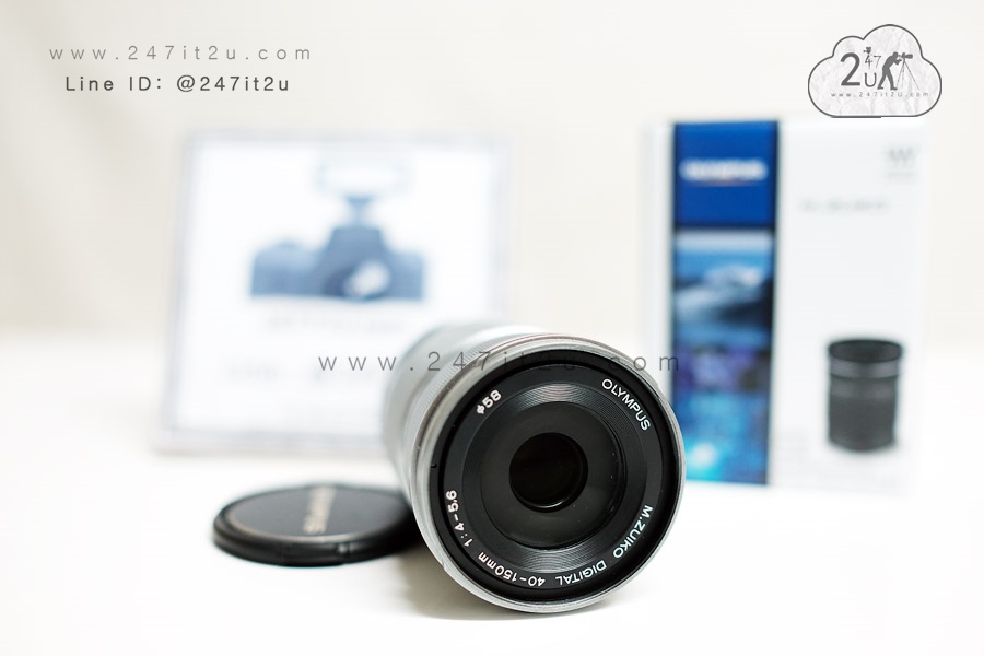 เลนส์ Olympus 40-150mm f4-5.6 สี silver
