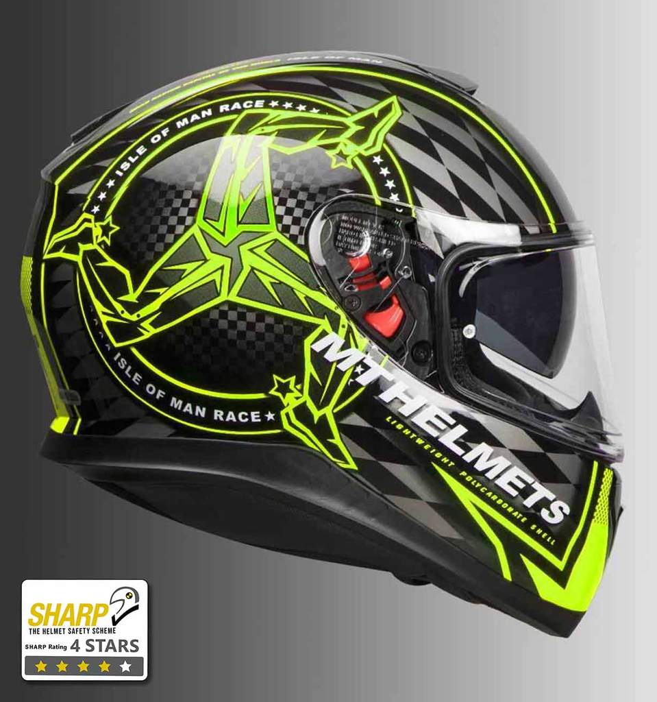 MT THUNDER 3 ISLE OF MAN BLACK FLUOR YELLOW