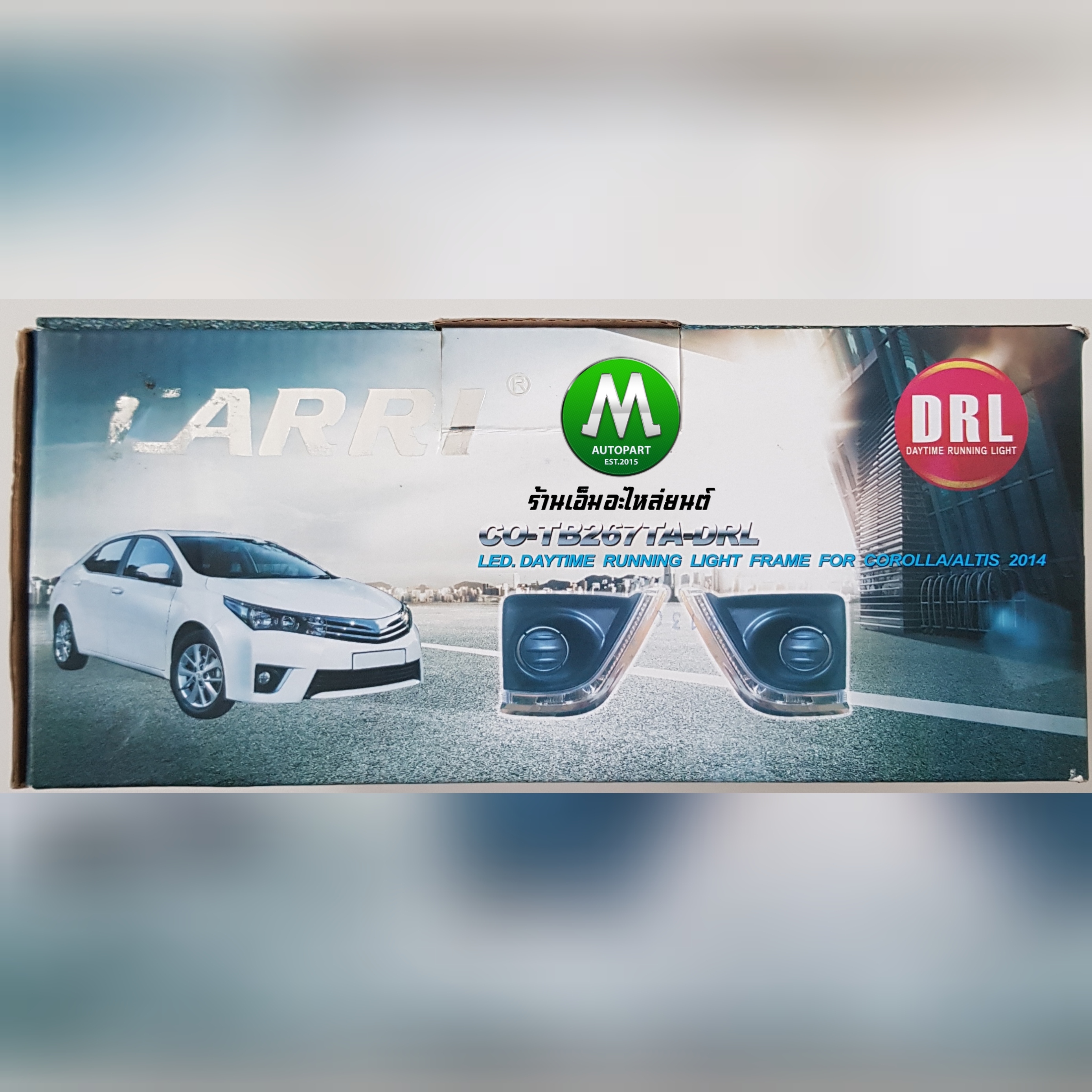 ไฟตัดหมอก ไฟสปอร์ตไลท์ TOYOTA ALTIS 2014 2015 2016 LED พร้อมฝาครอบ Daylight / ไฟเดย์ไลท์ โตโยต้า อัลติส (รับประกันสินค้า 1 เดือน)