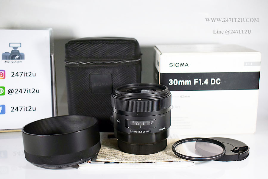 เลนส์ Sigma 30mm f1.4 DC ART สีดำ (Canon)