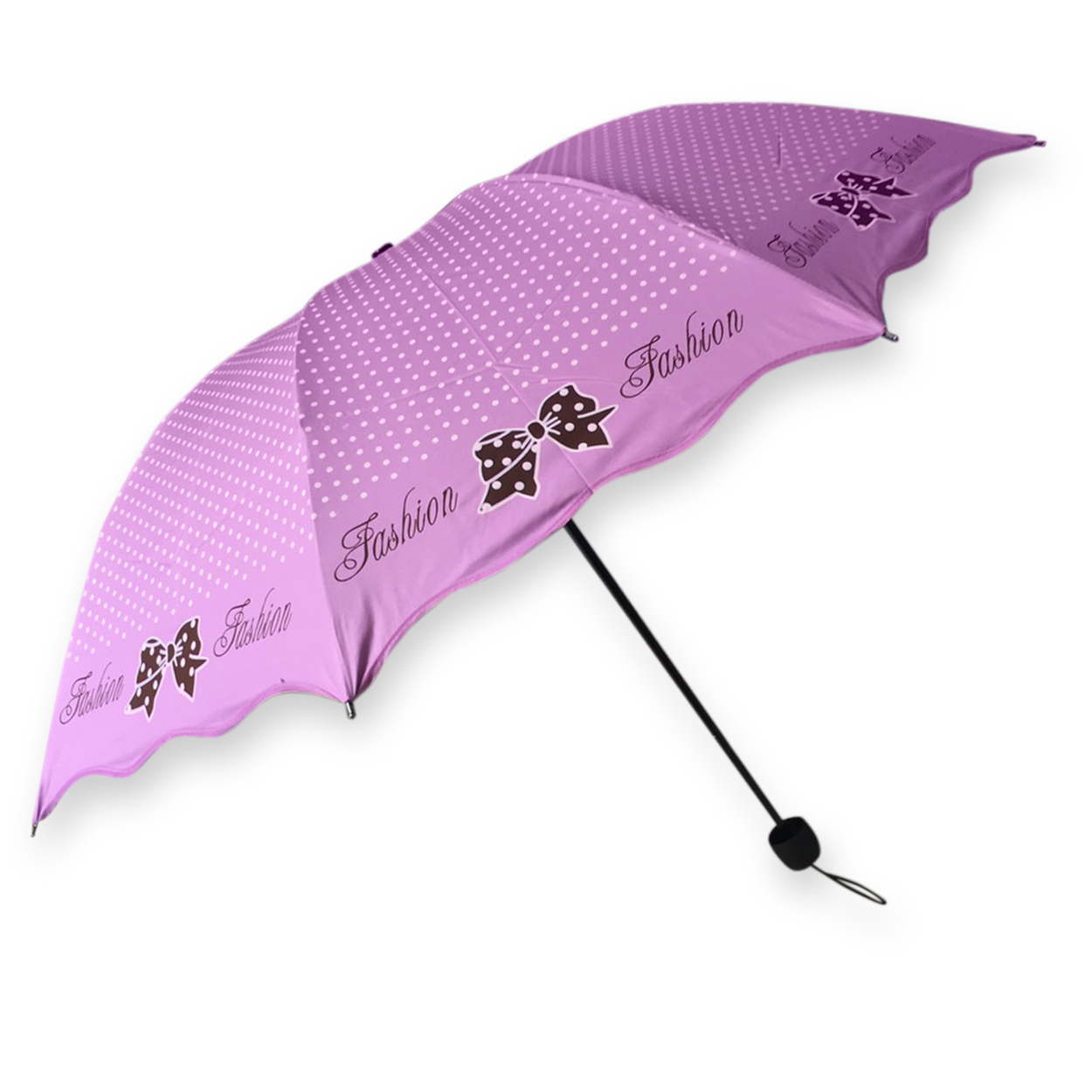 ร่มโค้งแฟชั่น ยูวีดำ รหัส8033