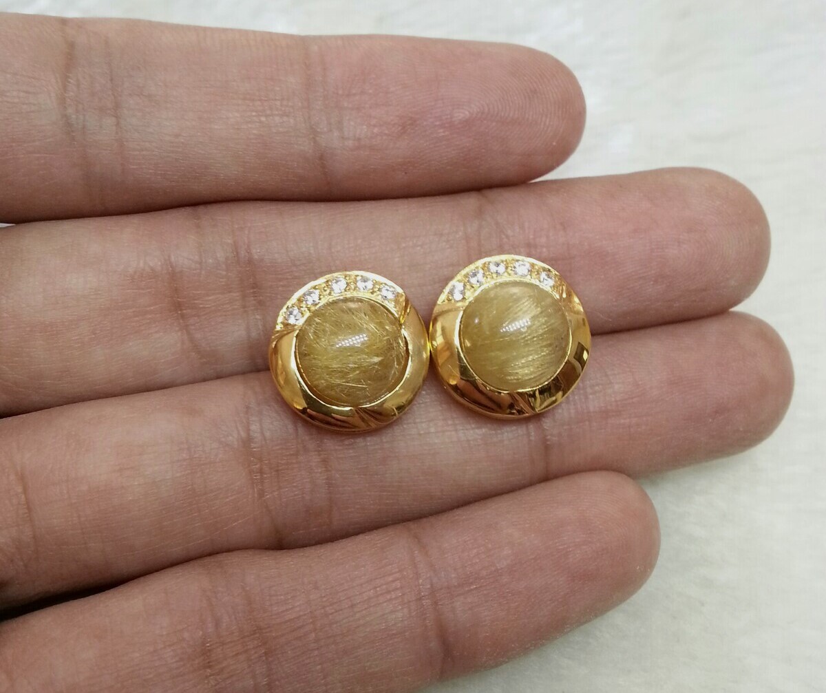 ต่างหูไหมทองเกรดพรีเมี่ยม