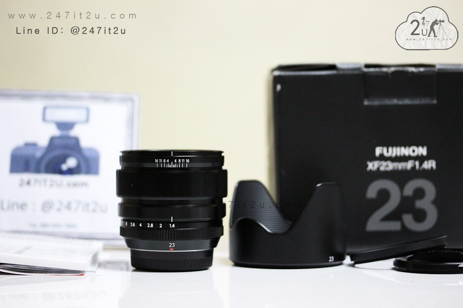 เลนส์ Fujinon 23mm f1.4 ยกกล่อง สีดำ