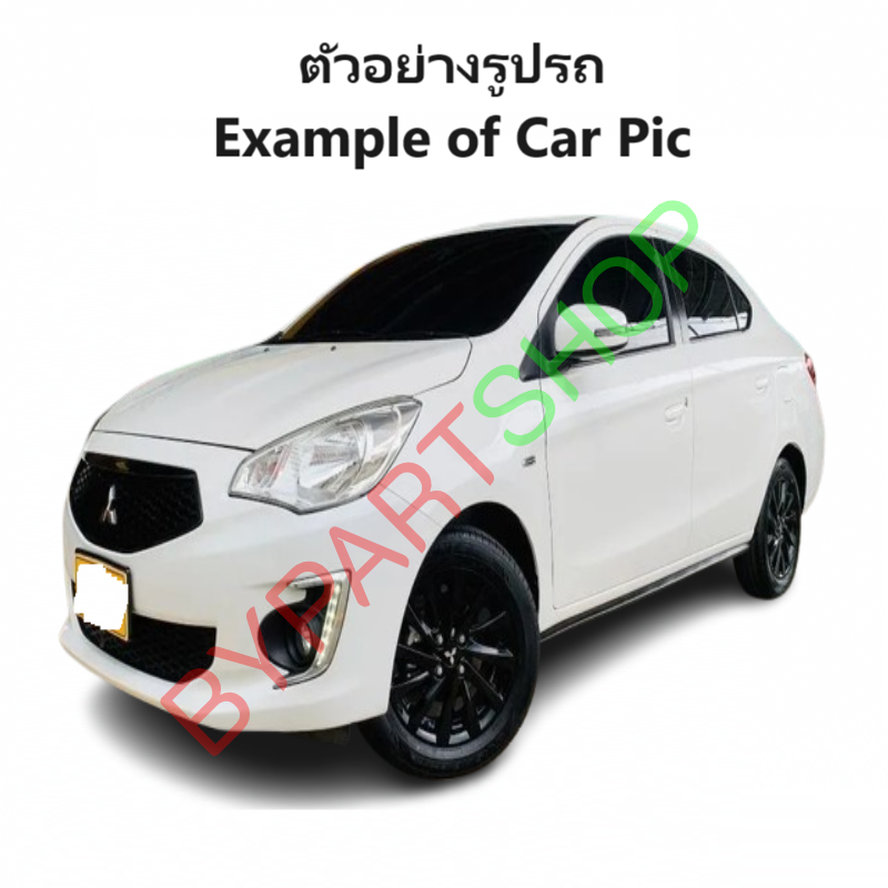 กระจกมองข้าง MITSUBISHI ATTRAGE(แอททราจ) รุ่นปรับ+พับไฟฟ้า มีไฟเลี้ยว 7สาย ปี2013-2018 (ฝาดำ ไม่ทำสี) -ราคาต่อข้าง-