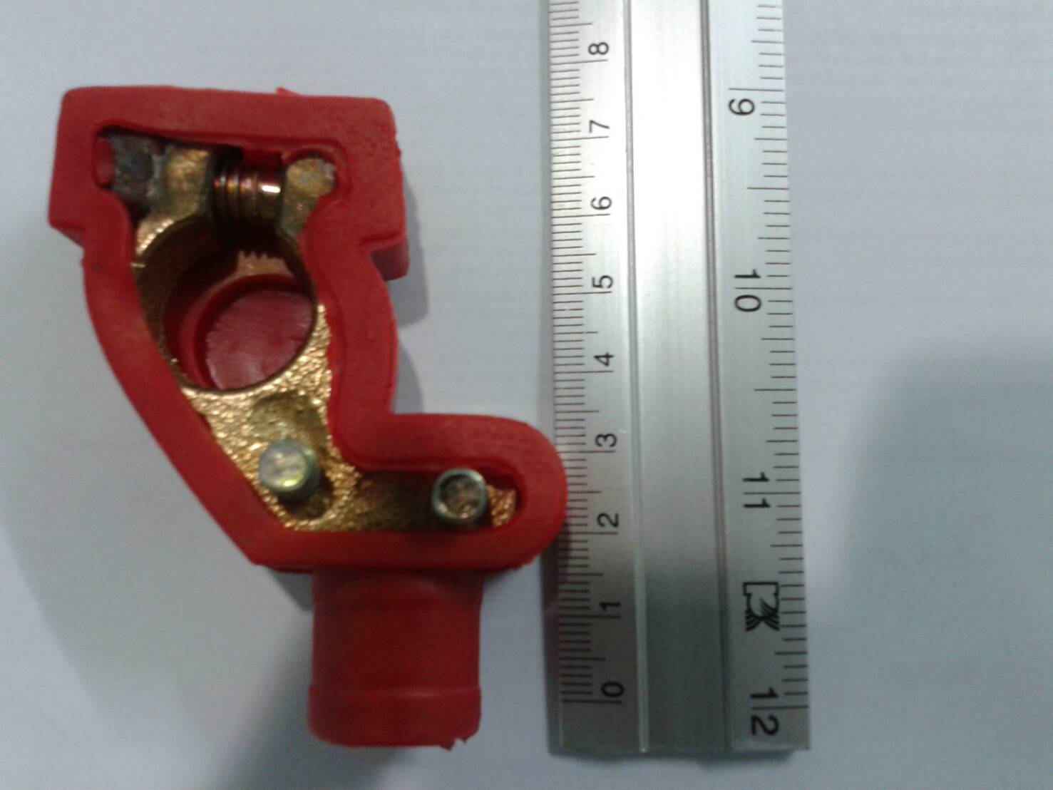 ยางหุ้มขั้วแบตเตอรี่ เนื้อ PVC แดงดำ 12 คู่ ( 1 โหล )