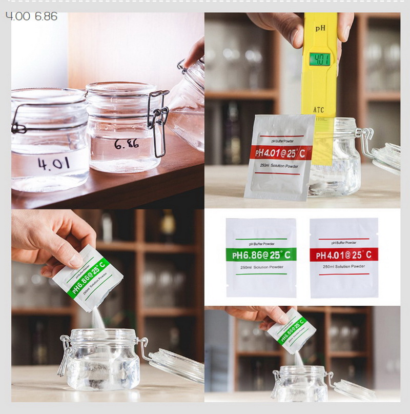 ผงคาริเบท ph buffer solution powder สำหรับปากกาวัดค่า PH ซองคู่