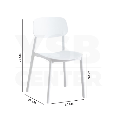 เก้าอี้ สไตล์นอร์ดิก ตกแต่งร้าน ทานอาหาร ขึ้นรูปทั้งชิ้น D033 - D042