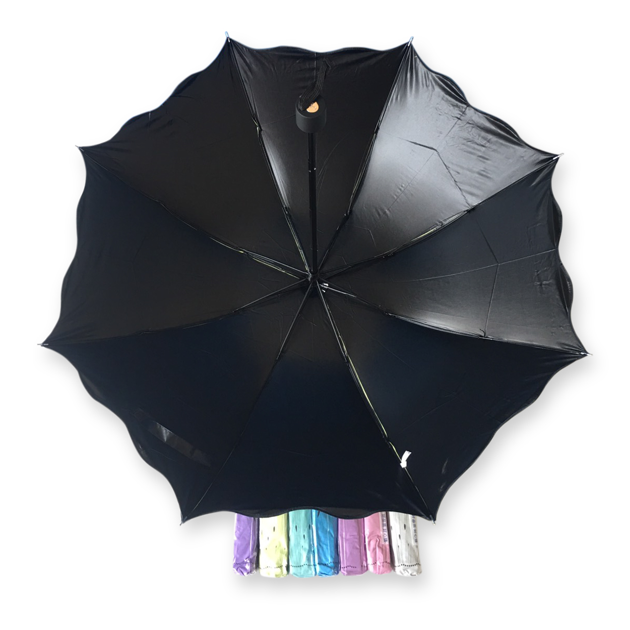 ร่มพับ4ตอนยุวีดำรหัส1618