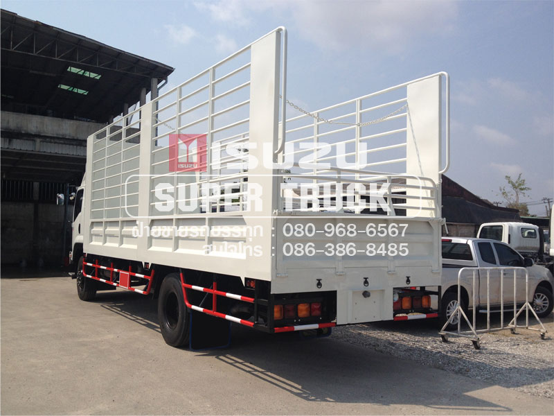 ISUZU FTR 240 แบบกระบะคอก (ช่วงต่อยาว 7.6เมตร)