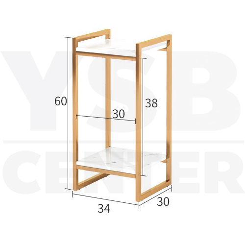 โต๊ะกลาง โต๊ะวางของ โต๊ะอเนกประสงค์ 2ชั้น ลายหินอ่อน ดีไซน์เรียบหรู