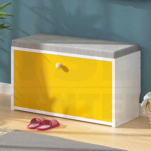 CASSA ชั้นวางรองเท้า ชั้นวางรองเท้าพร้อมที่นั่ง ตู้รองเท้า ฝาเปิด – ปิด ความยาว 81 cm. แบบ 2 ชั้น