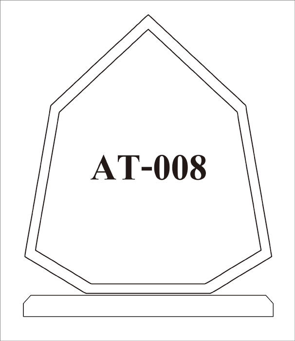 Code: AT-008 โล่อะคริลิค ความสูงตัวโล่ 6 -9 นิ้ว ความหนาอะคริลิค 15 มม. พร้อมเลเซอร์ข้อความและโลโก้ ลงสีได้ไม่เกิน 2 สี ***ราคาเริ่มต้นที่ 670 บาท***