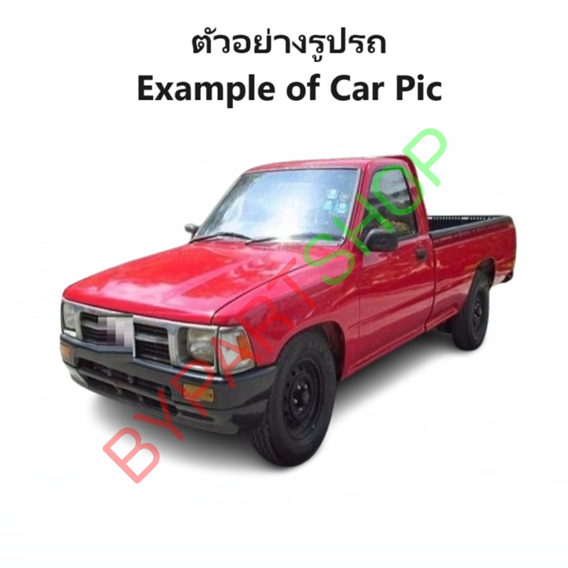 กระจกมองข้าง TOYOTA MTX(ไมตี้เอ็กซ์) เหลี่ยมเล็ก รุ่นปรับมือ สีดำ ปี1987-1995 -ราคาต่อข้าง-