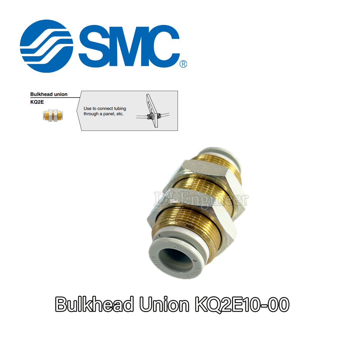 SMC Bulkhead Union KQ2E10-00