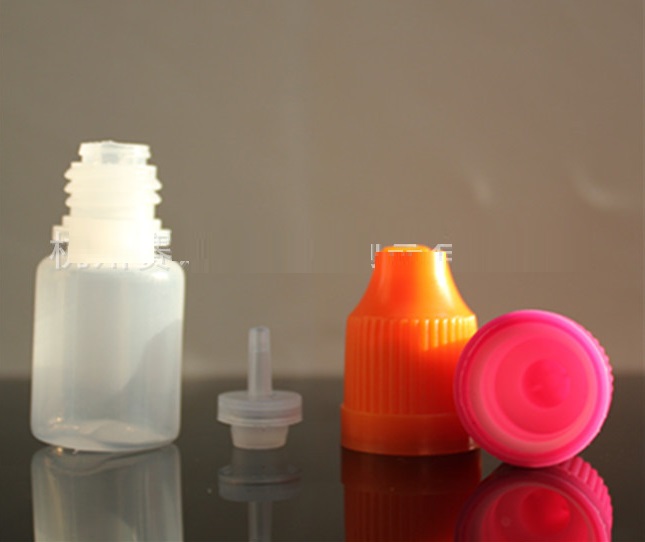 5ml PE ขวดหยดขาวขุ่น ฝาดับเบิ้ลล็อค