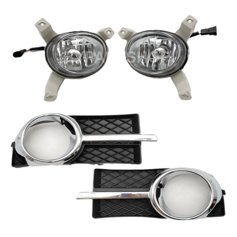 ไฟตัดหมอก/ไฟสปอร์ตไลท์ CHEVROLET AVEO(อาวีโอ้) ฝาครอบคาดโครเมียม ปี2007-2011 (ครบชุด) (รับประกัน 6เดือน) (CV304B)