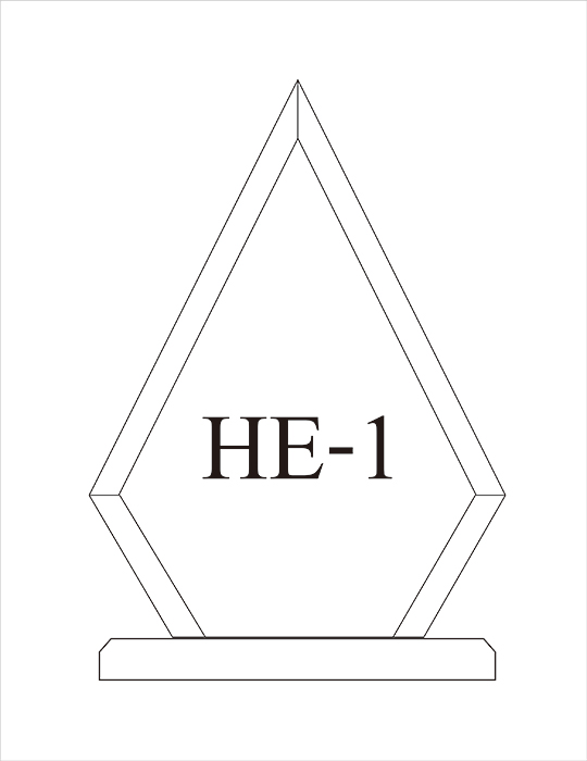 Code: HE-1 โล่อะคริลิค ความสูงตัวโล่ 6 -9 นิ้ว ความหนาอะคริลิค 15 มม. พร้อมเลเซอร์ข้อความและโลโก้ ลงสีได้ไม่เกิน 2 สี ***ราคาเริ่มต้นที่ 650 บาท***