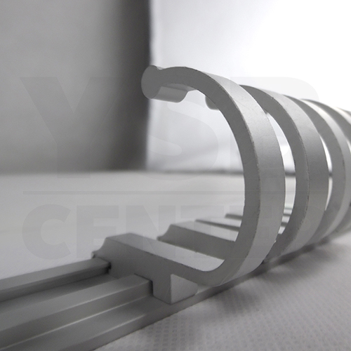 ราวตะขอแขวนอเนกประสงค์ อลูมีเนียม 6 ตะขอ รุ่น C1M079-ALM-8053-06