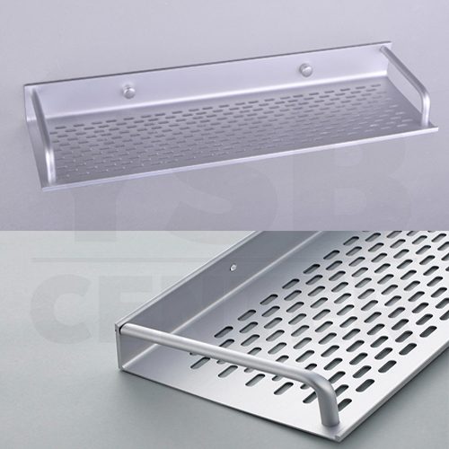 ชั้นวางของอเนกประสงค์ในห้องน้ำ 2in1 ไม่ต้องเจาะผนัง 1ชั้น อลูมิเนียม