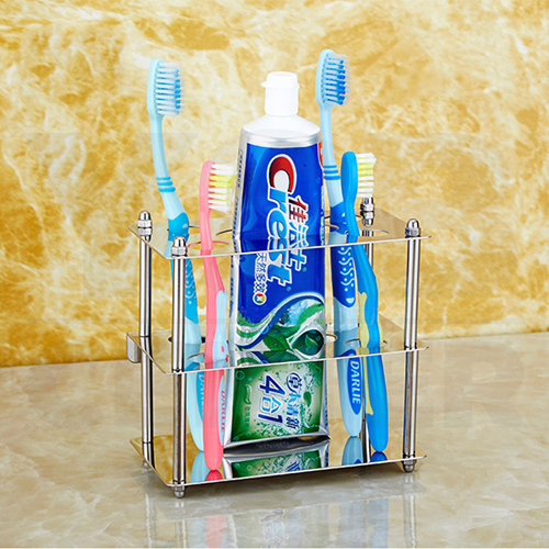 CASSA ที่ใส่แปรงสีฟัน ยาสีฟัน แสตนเลส ทรงสี่เหลี่ยม รุ่นC1M063-SS201-F01A