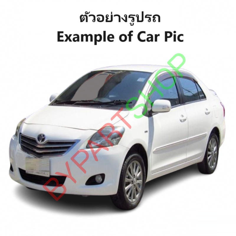 กระจกมองข้าง TOYOTA VIOS(วีออส) Gen2 รุ่นปรับ+พับไฟฟ้า มีไฟเลี้ยว 7สาย สีดำ(งานไม่ทำสี) ปี2007-2012 -ราคาต่อข้าง-