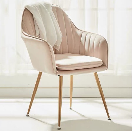 เก้าอี้ เก้าอี้กำมะหยี่ นั่งสบายรับน้ำหนักได้ดี สวยหรูดูดี เฟอร์นิเจอร์แต่งบ้าน