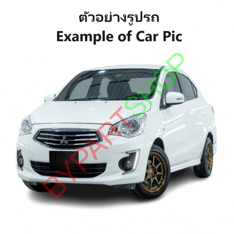 กระจกมองข้าง MITSUBISHI ATTRAGE(แอททราจ) รุ่นปรับ+พับไฟฟ้า มีไฟเลี้ยว 7สาย ปี2013-2018 (ฝาดำ ไม่ทำสี) -ราคาต่อข้าง-