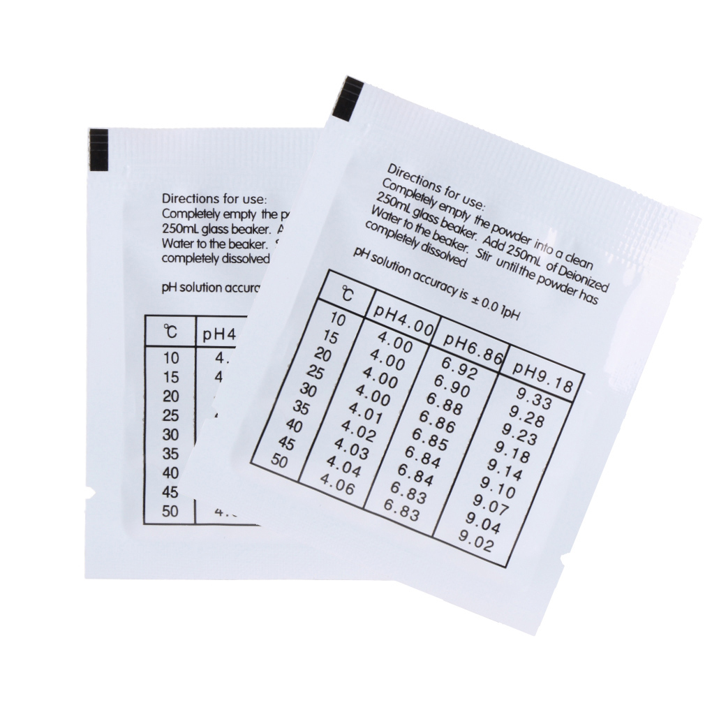 ผงคาริเบท 4.01 6.86 PH buffer solution powder สำหรับปากกาวัดค่า PH ( 10 คู่ )