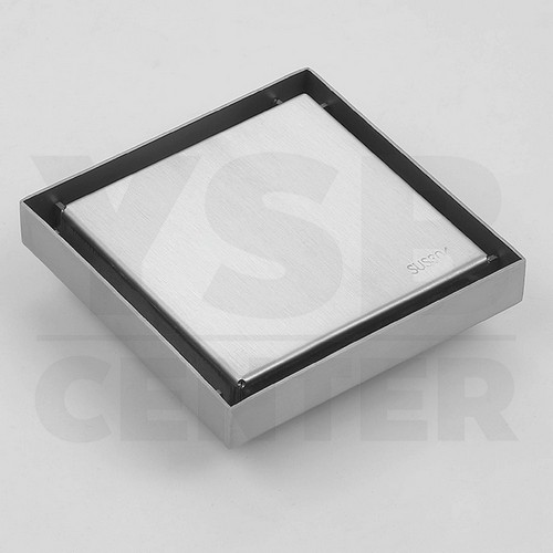 ตะแกรงระบายน้ำ สแตนเลส 304 กันกลิ่น กันแมลง ปูกระเบื้องทับได้ แกนท่อ ABS เปิดปิดอัตโนมัติ CM0036 - CM0039