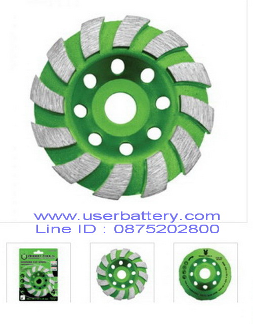 ( 1 ใบ ) ใบเจียร์ปูน Rabbit Tools 4 นิ้ว หนา 5 มิล ใบขัดพื้นคอนกรีต แผ่นถ้วยเพชรลบมุม DIAMOND CUP WHEEL