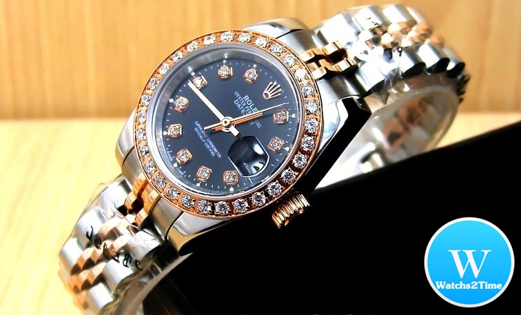 นาฬิกา Rolex Datejust Jubilee Mensize 36 mm. & Lady 26 mm Steel Rose Gold 2K