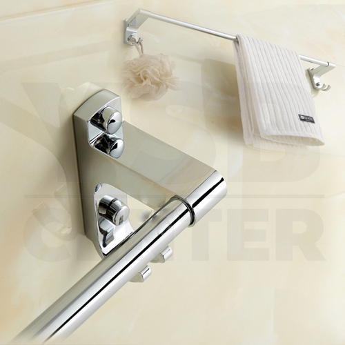 CASSA ราวแขวนผ้าขนหนู แบบราวเดี่ยว สแตนเลส304 ตะขอคู่ ติดผนังในห้องน้ำ รุ่น C132-SUS304-160